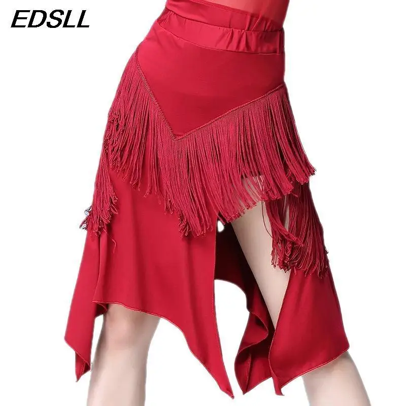 

Юбка с кисточками для взрослых, элегантная тренировочная пикантная для современных танцев, танго, профессиональных танцев