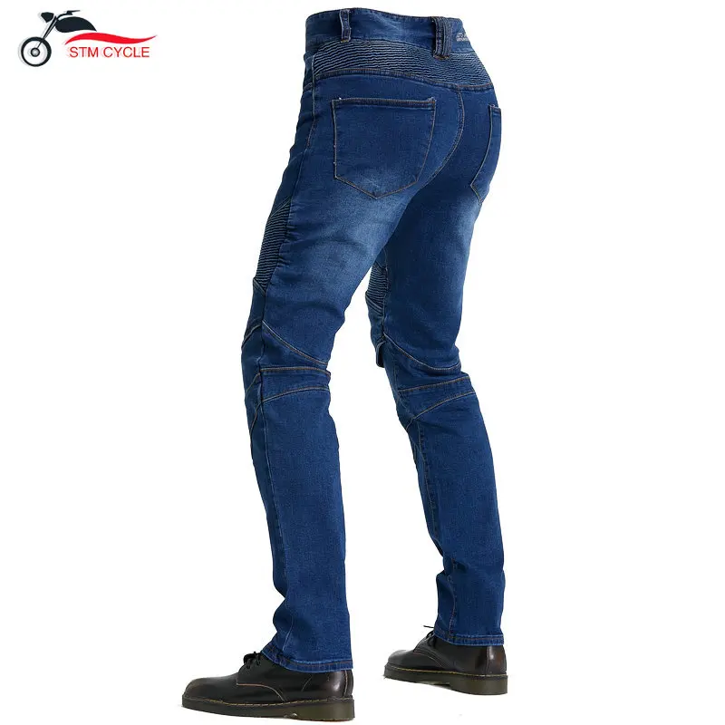 새로운 오토바이 라이더 팬츠 오토바이 바지 라이딩 진스 충격 방지 클래식 레이싱 팬츠 사계절용