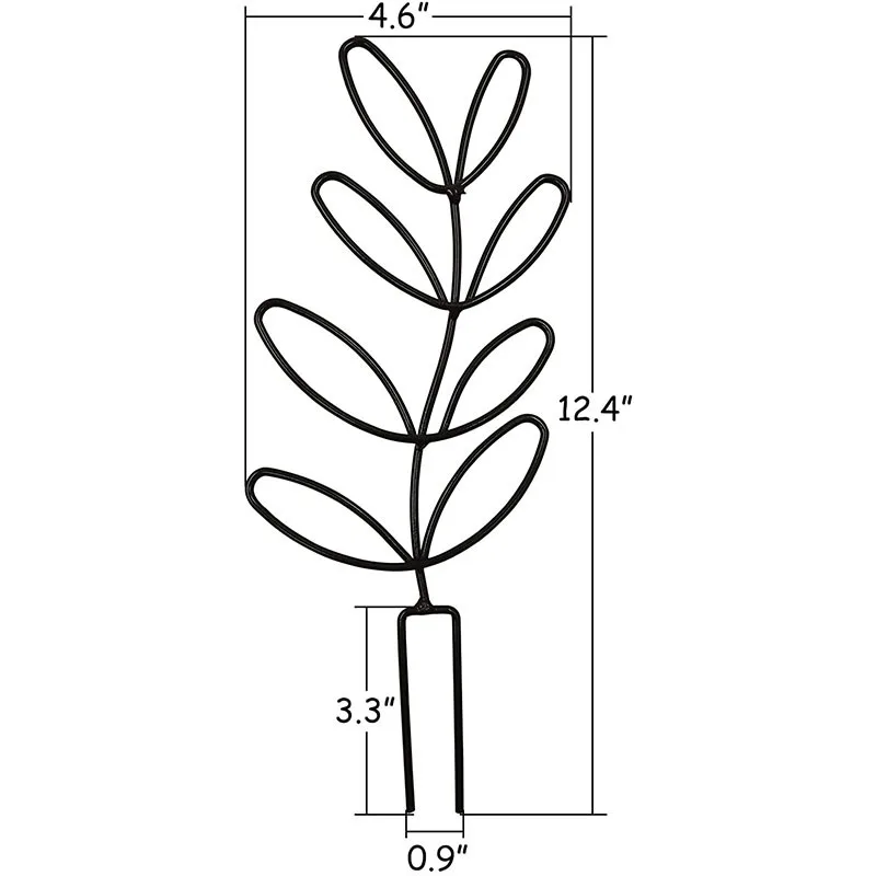 Plant Climbing Frame, Rattan Climbing Iron Flower Frame, Outdoor Potted Iron Bracket, Plant Support and Fixing Rod