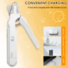 2 in 1 Pet Nail Grinder and Clipper Cat Dog Grooming Tool with LED Lights and Splash Guard USB Rechargeable Cat Dog Nail Trimmer 5