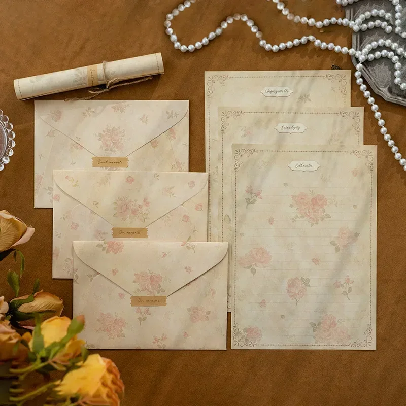 13pcs/lot Western Envelope for Letters Wedding Party Invitation Writable Letter Paper Sealing Sticker School Stationery Office