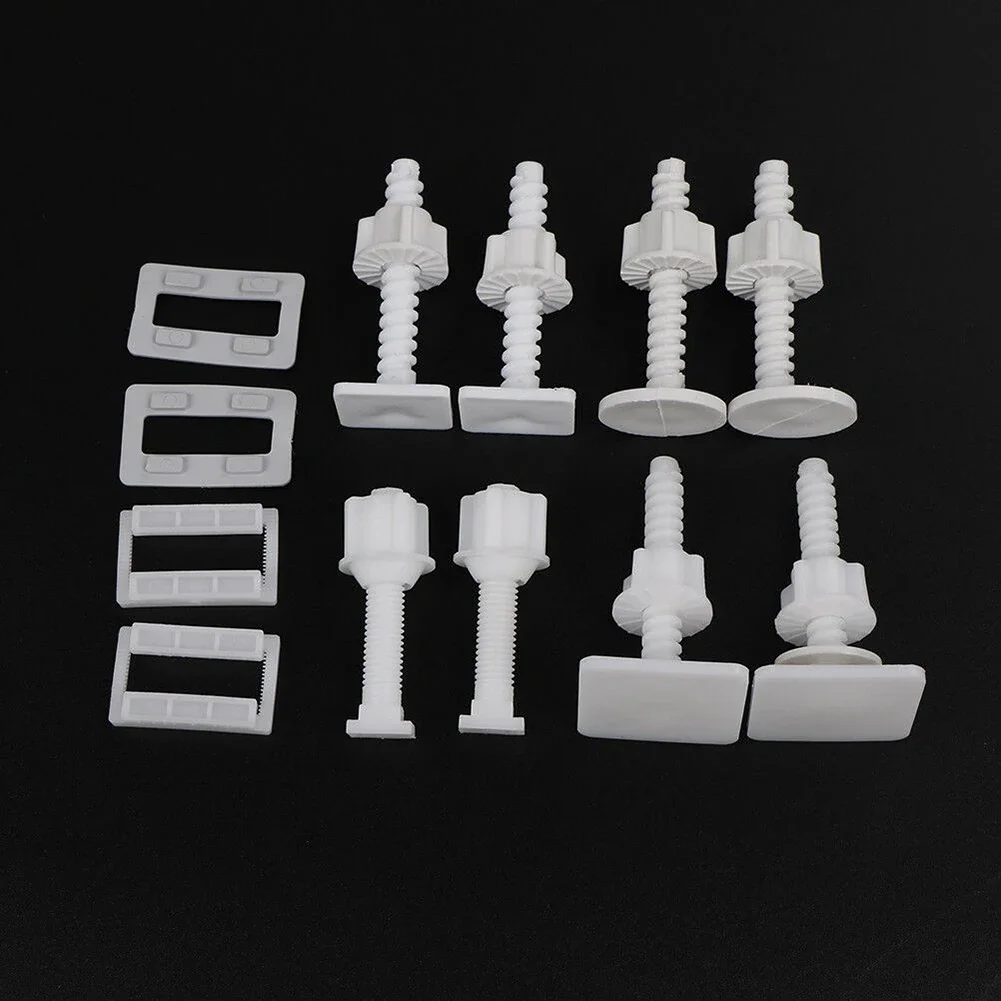 2Pcs Plastic Toilet Seat Hinge Repair Bolts Replacement Screws Fixing Fitting Kit Repair Tool Bathroom Toilet Accessories toilet accessories toilet hinge repair kit