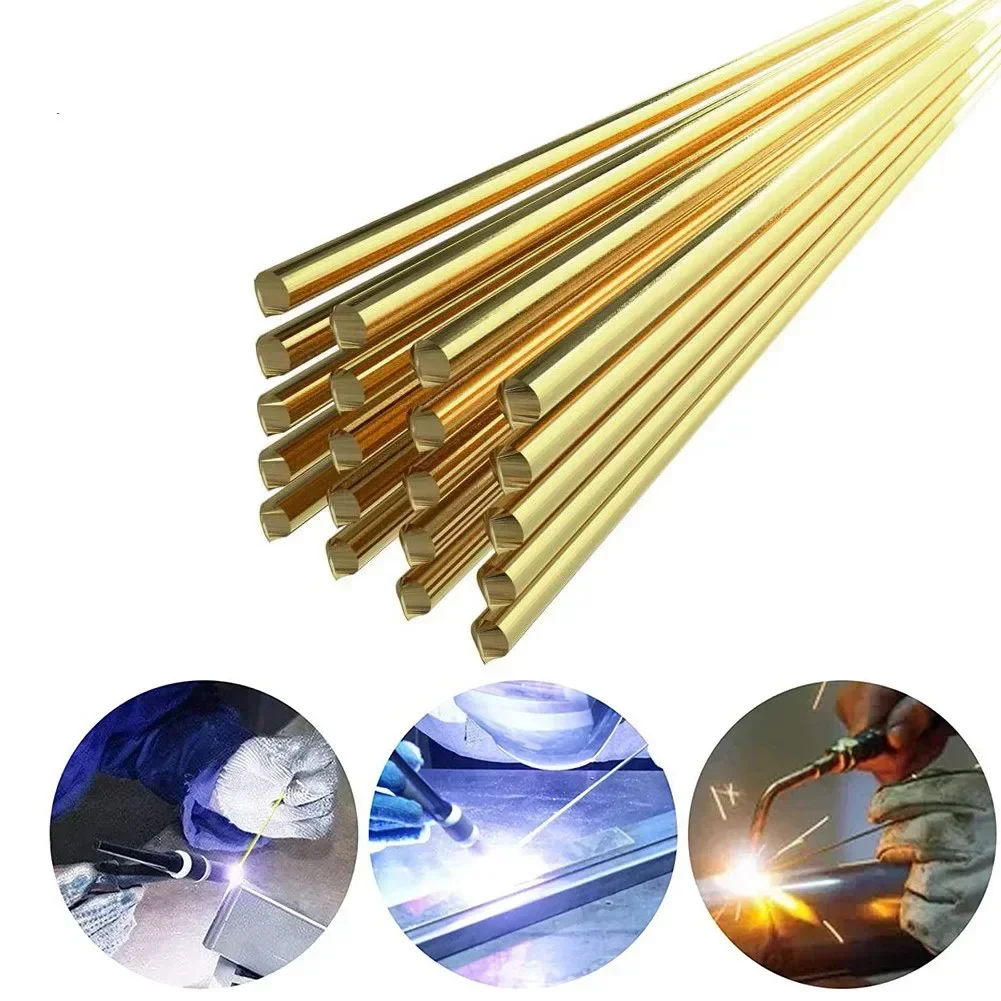 20PCS Welding Wire Phosphor Bronze Silver Electrode Wire Welding Rod Copper Pipe Special Brazing Solder