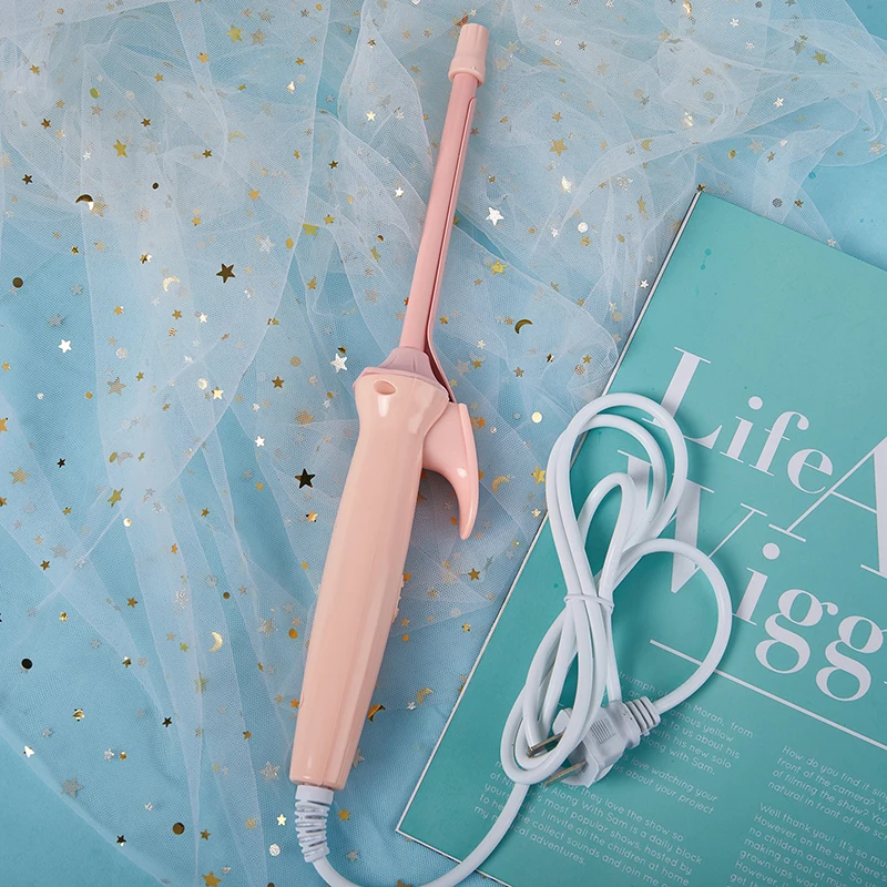 9mm Electric Hair Curler Ceramic Coating Curling Iron Unisex Curling Wand Mini Household Hair Styling Roller Waver 20W,hair curler,hair iron