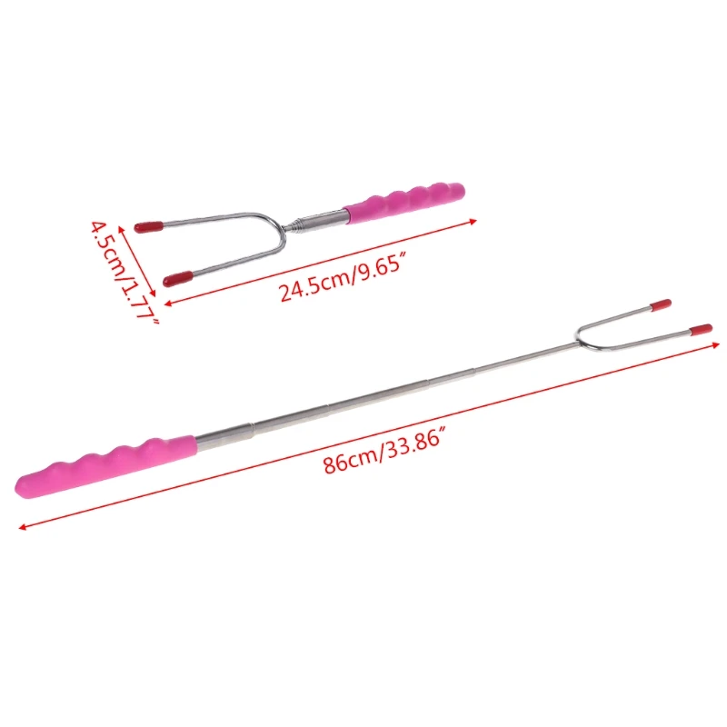 

Telescoping BBQ Fork Tomatoes Onion Vegetables Roasting Practical Gadget for Family Parents Children Holiday Vacation Dropship