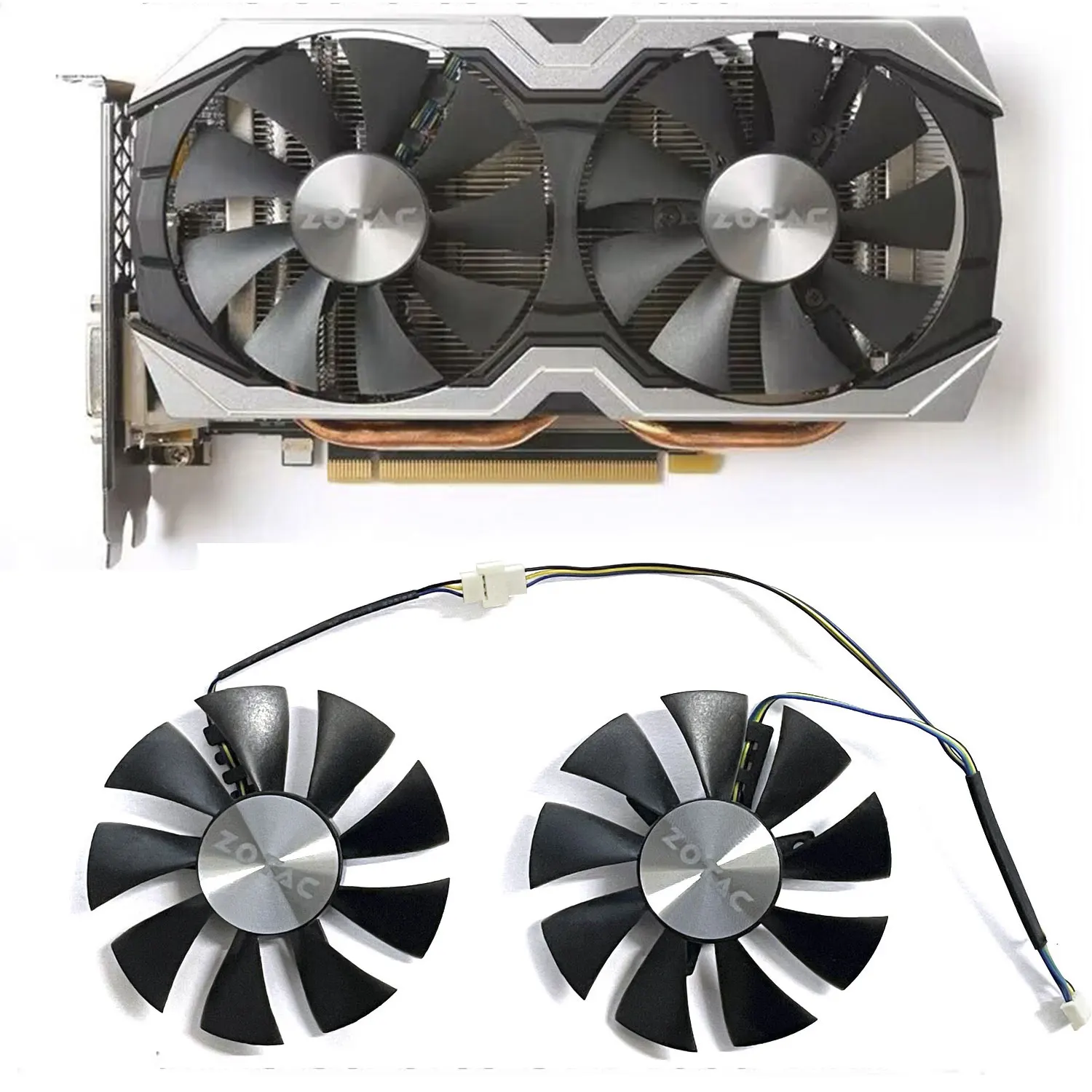 Nuova Ventola Gpu A 4Pin 85Mm Muslimexayp Per Zotac Gtx 1060 Amp Gtx 1070 1070 Mini Ventola Di Raffreddamento Della Scheda Grafica