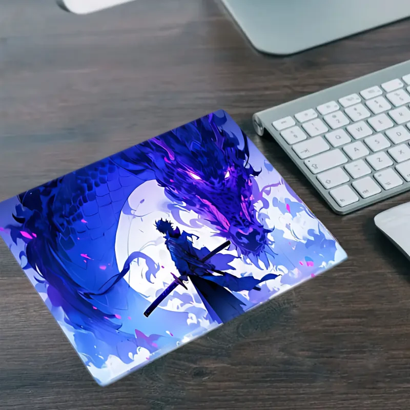드래곤 보이 애니메이션 패턴 게이밍 마우스 패드, 2mm 세척 가능 미끄럼 방지 내구성 고무 바닥, 게이머 및 사무실 사용에 적합