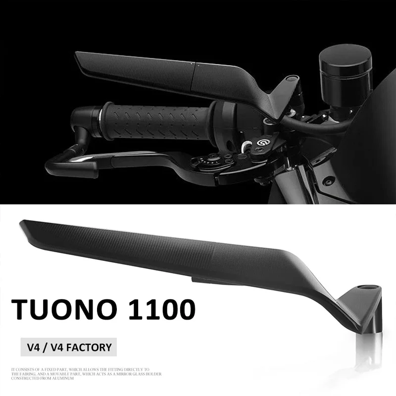 

Motorcycle Wind Wing Adjustable Rotating Rearview Mirror For Aprilia Tuono 660 Factory 2022 2023 Tuono 1100 V4 2019 2020 2021