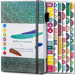 Life Planner Agenda: A5 Notebook for Productivity & Goal Setting (2027 Edition) (Space gray)