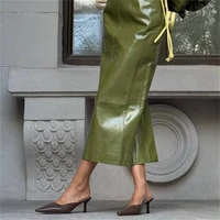 FEDONAS – sandales sexy pour femmes, en cuir véritable, à bout pointu, pour fête, mariage, bal, escarpins, chaussures habillées, nouvelle collection 5
