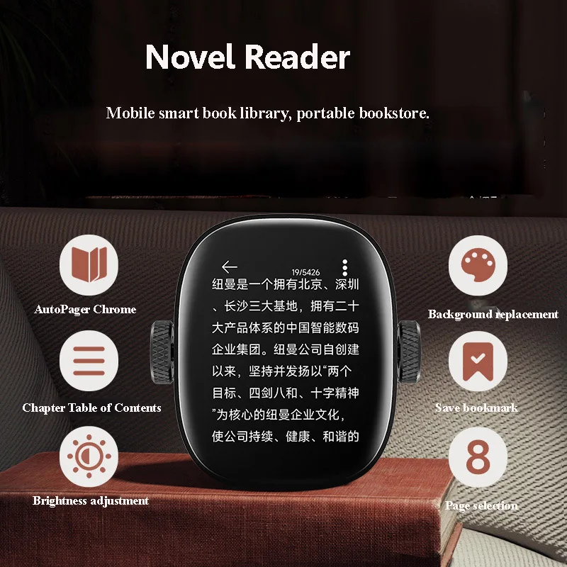 Mini Touch Screen Bluetooth MP3 Player 64GB Hifi Lossless Walkman Music Video Player Recorder Built-in Speaker with Alarm Clock