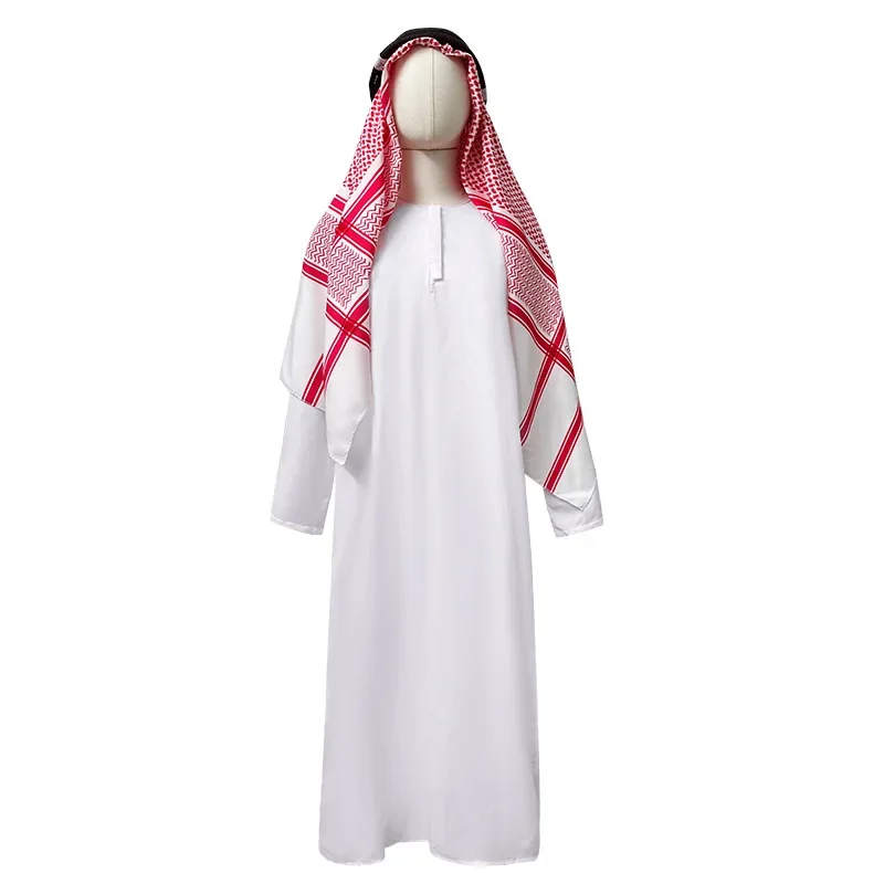 Costume da uomo Arabia Arabo Sheikh Pastore Principe Arabo Cosplay per adulti Fantasia Purim Costumi di Halloween - immagine 5