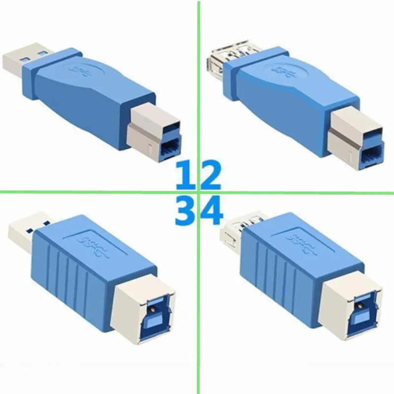 Адаптер для принтера USB 2,0 A Male & A Female к B Female