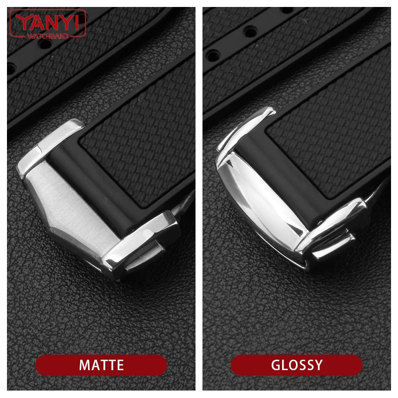 Watch Buckle Clasp Watch Buckle Stainless Steel Watch Band Buckle Fold Clasp for omega Watch Strap 18mm 20mm Leather or Rubber Watchband