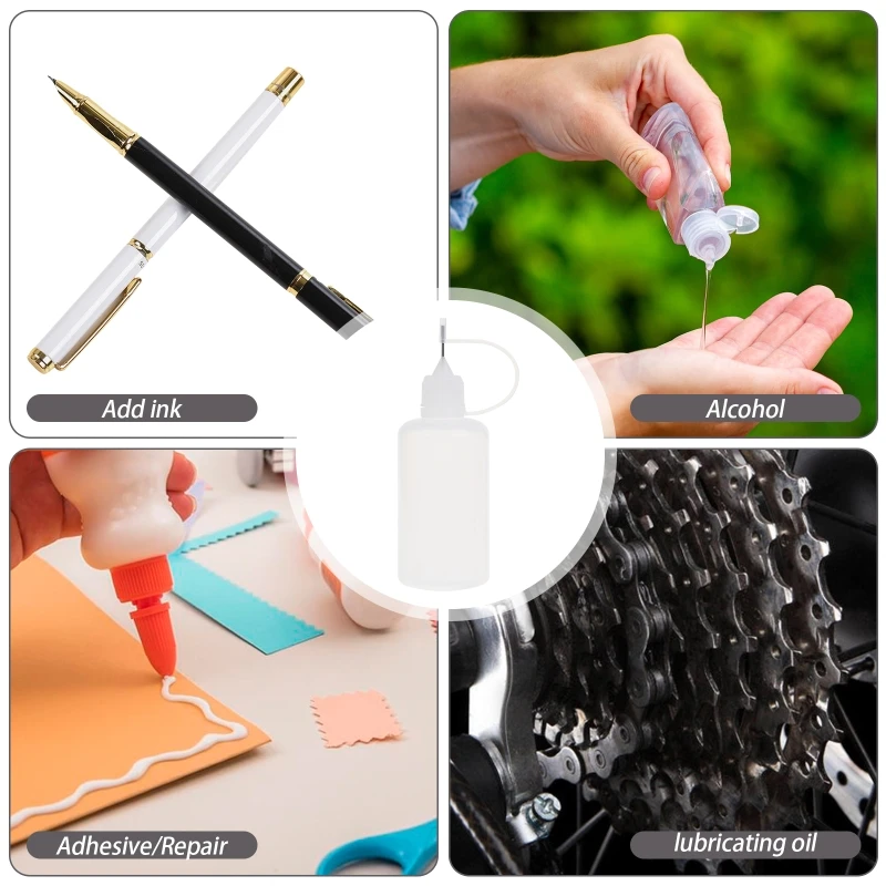 12Pcs Oil Applicator, LDPE Needle Oiler, Oil Bottle with Long Stainless  Needle Tip Easy to Use for gun Oil - AliExpress
