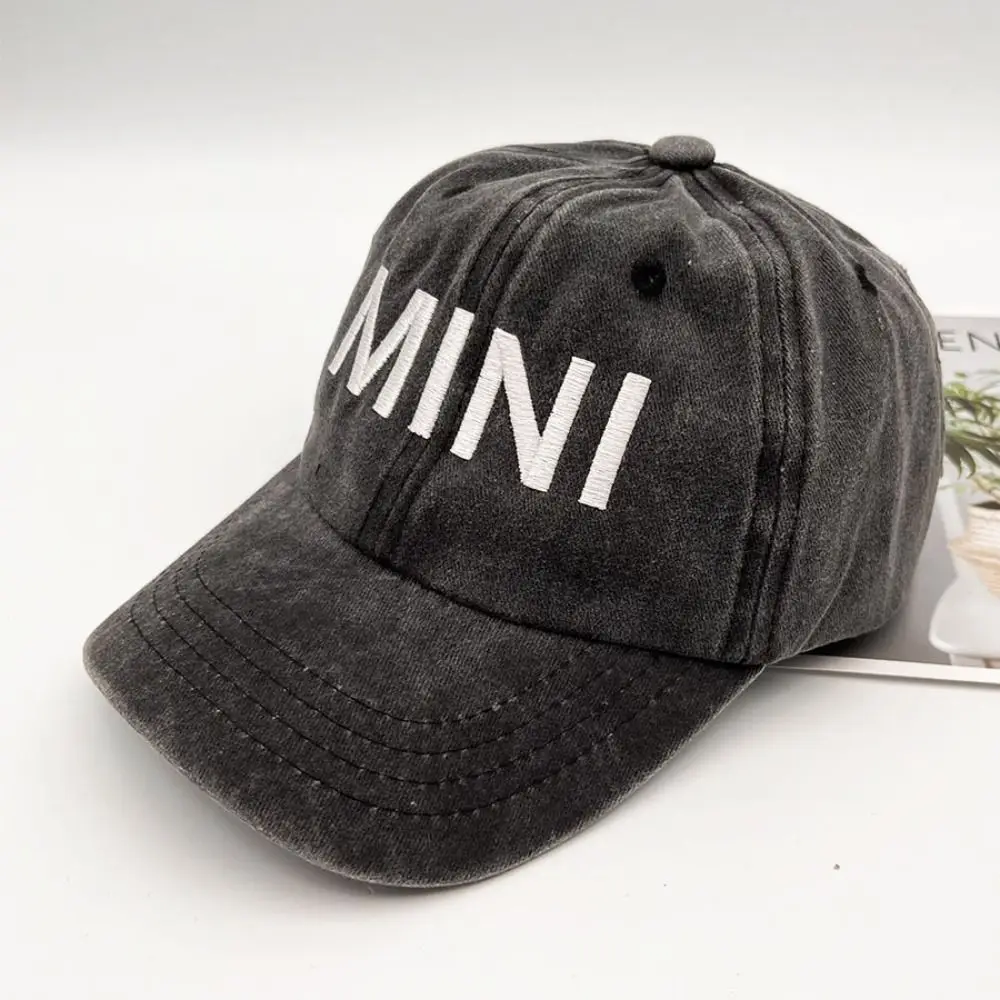 Gewaschene Baumwoll-DAD-MOM-MINI-Stickerei-Caps, Vintage, verstellbar, Eltern-Unisex-Baseballmützen, Freizeit, atmungsaktiv – Detail 7