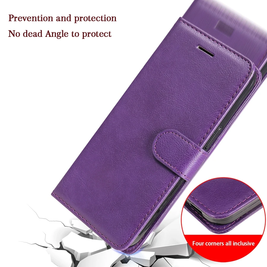 Leather Flip Wallet Card Case