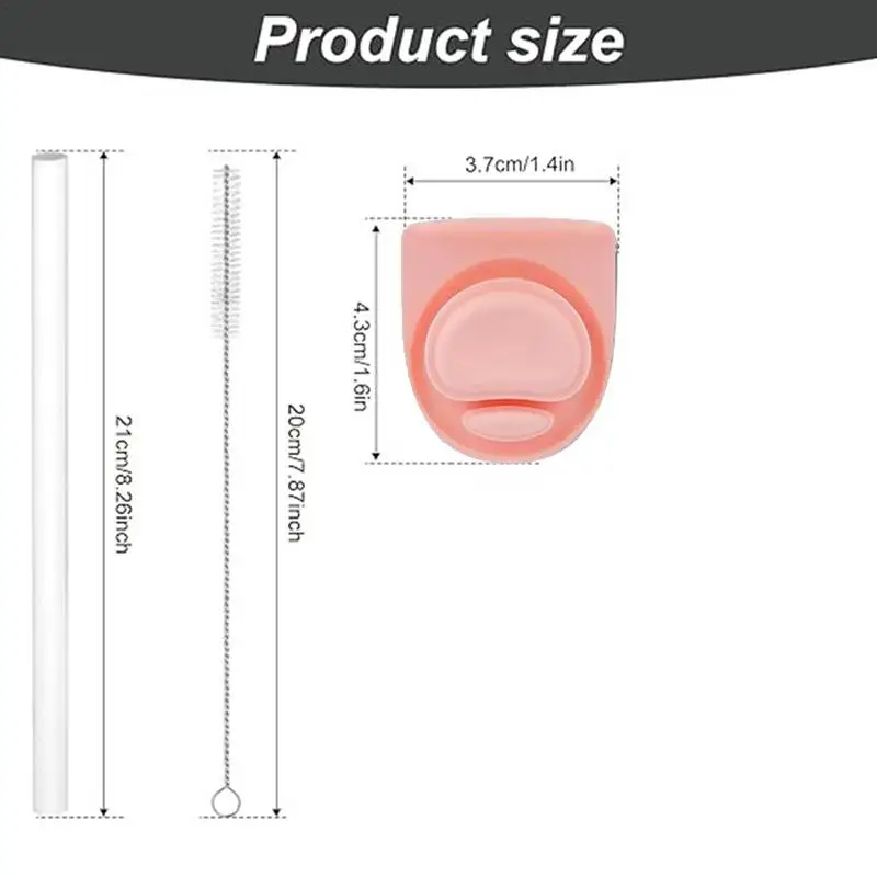 Drinking Straws With Cleaning Brush For Owala FreeSip Water Bottle Top Lid Seal Bottle Caps Leak For Stainless Steel Owala