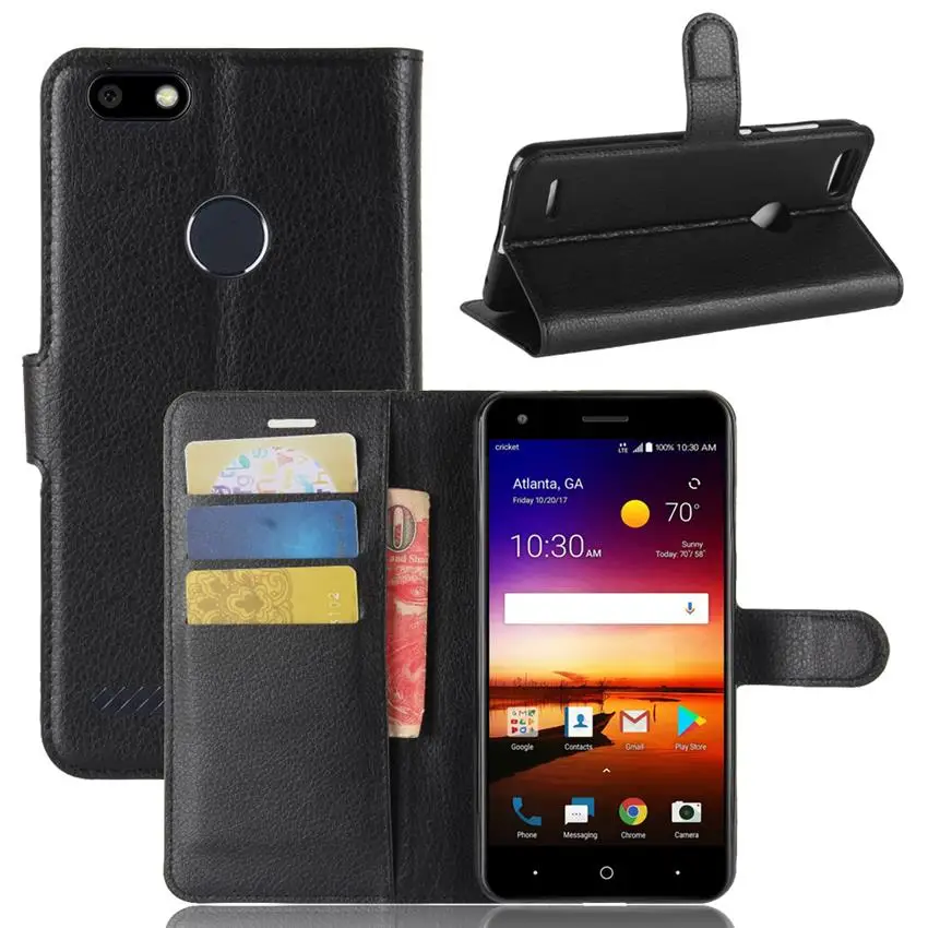 

Wallet Case for ZTE Blade X Z965/Force N9517 Retro PU Leather Flip Cover Phone Bags Shells with Stand Visa Card Holders Fundas