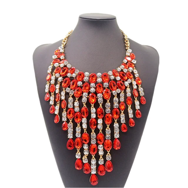 Fashion Maxi Clear Crystal Choker 