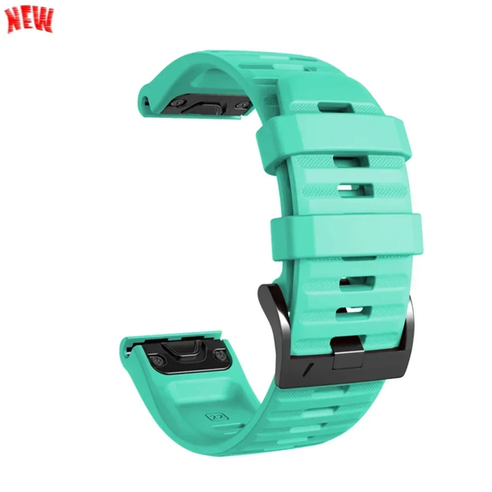 Durable Silicone QuickFit Bracelet - 22mm/26mm Adjustable Band