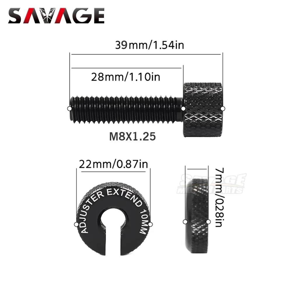 Clutch Cable Wire Adjuster M8 Screw for KAWASAKI Z125 PRO Z250 Z300 Z400 Z650 Z750 S Z900 RS Z 900 650 Motorcycle motorcycle clutch cable adjuster