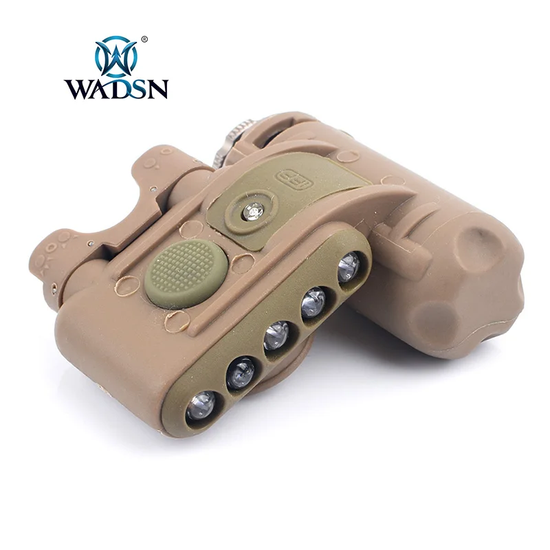 WADSN Airsoft Helmet Flashlight Tactical White Red LED for Illumination