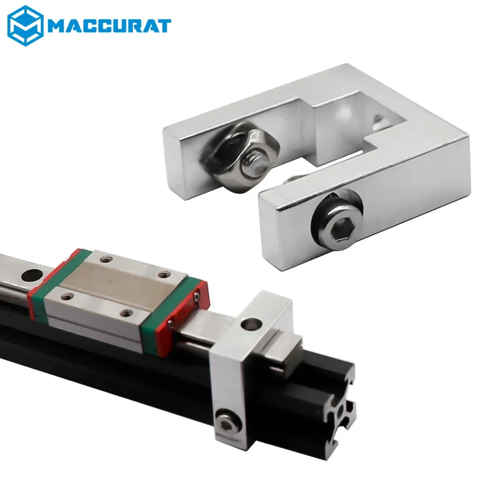 1set BLV Ender-3 3D Printer Parts 2020 2040 Profile Fixed Block With Screw Kit For MGN12 Linear Guide Fixed Block For Cr10