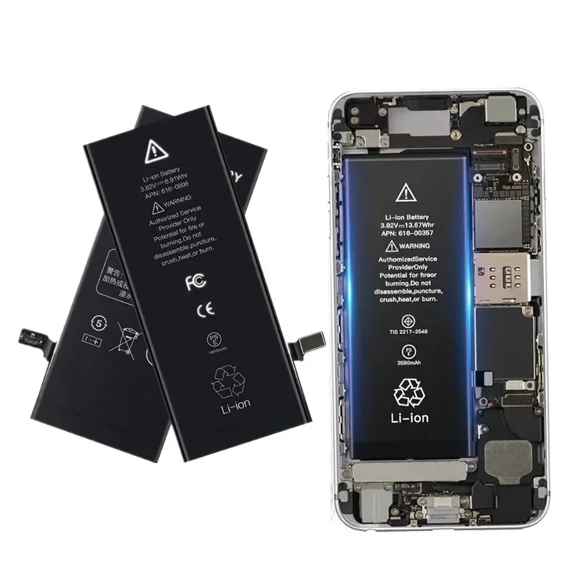 Batterie de téléphone à cycle zéro pour iPhone, remplacement de haute  qualité, iPhone 5 6 6S 5S SE 7 8 Plus X Xs Max 11 12 100% Pro Max, 1314  Nouveau - AliExpress