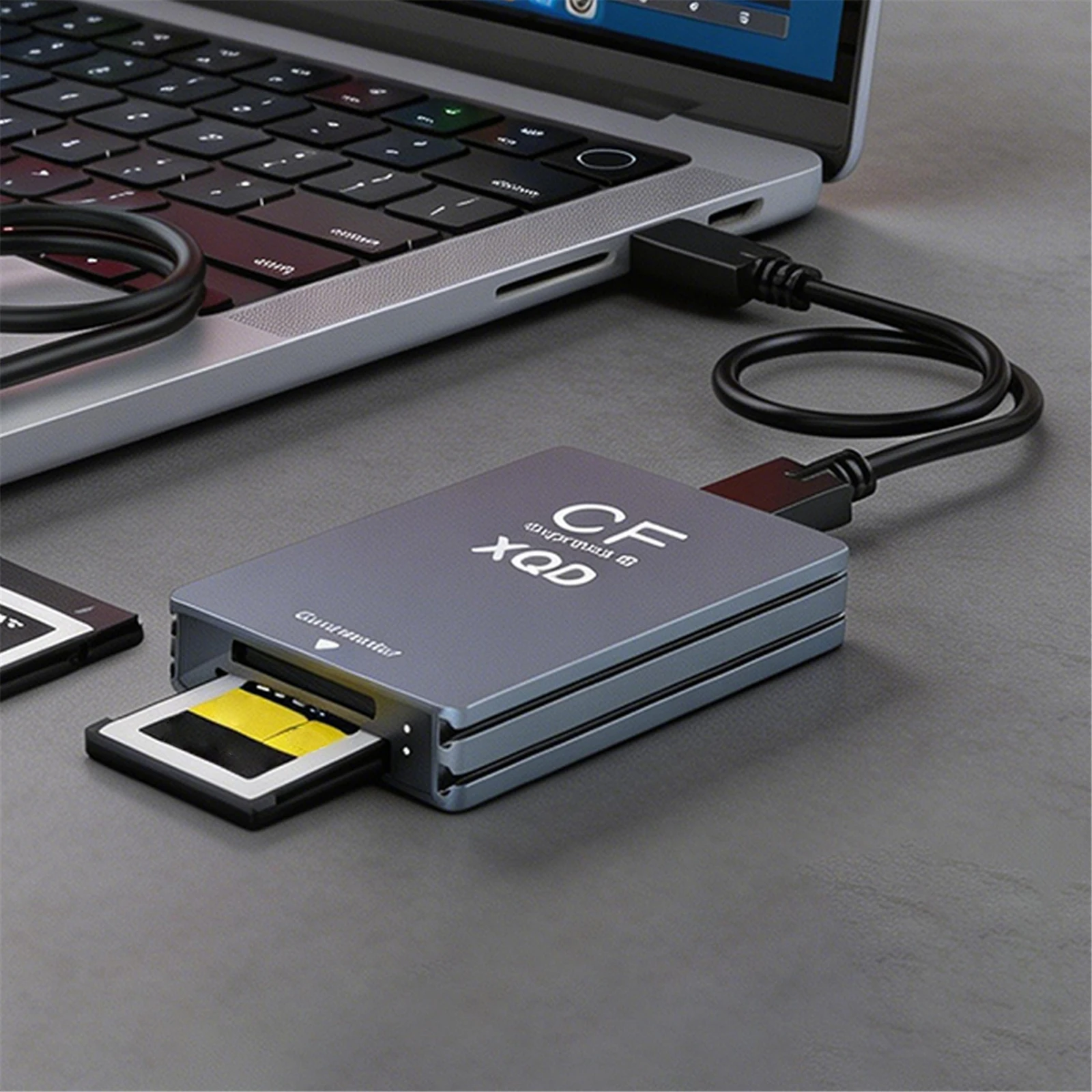 USB C-USB A/C 지원 기능이 있는 10Gbps CF Express 카드 어댑터 전문 영화 제작자 및 콘텐츠 제작자를 위한 썬더볼트 3/4 포트 지원