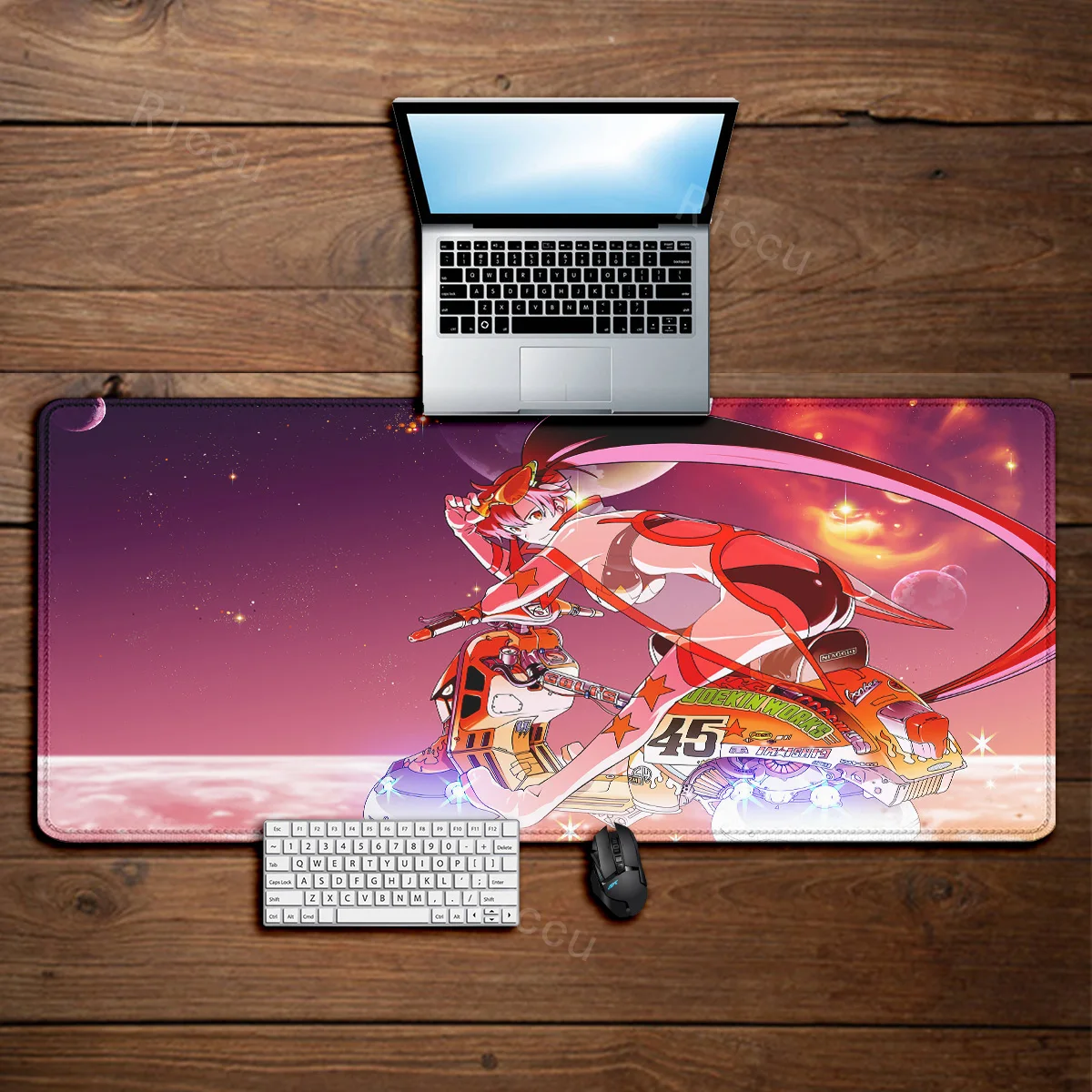 Gurren lagann mauspad großes spiel zubehör maus matte tastatur matte schreibtisch pad xxl computer mouse pad pc gamer laptop mausepad – Detail 11