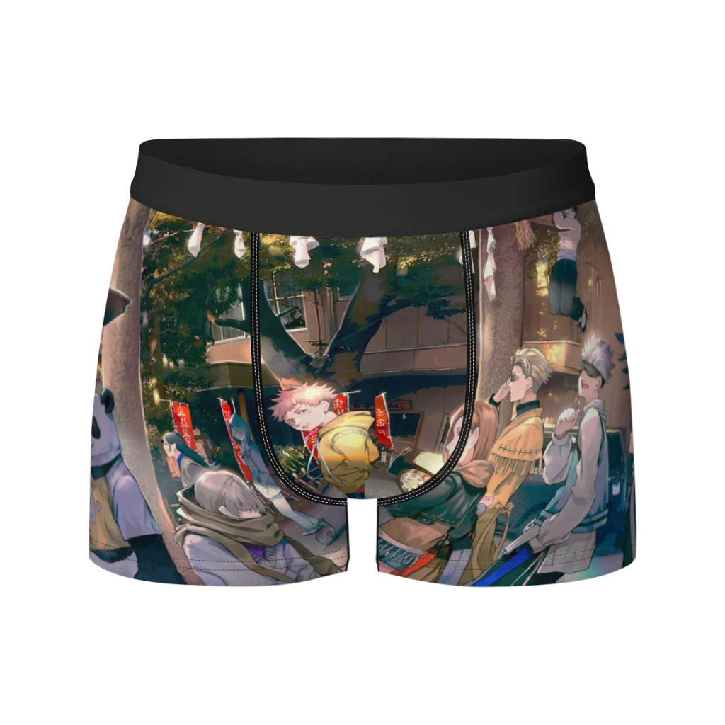 thumbnail image 1 of Calzoncillos tipo bóxer Jujutsu Kaisen para hombre, ropa interior transpirable para hombre, 1 of 5