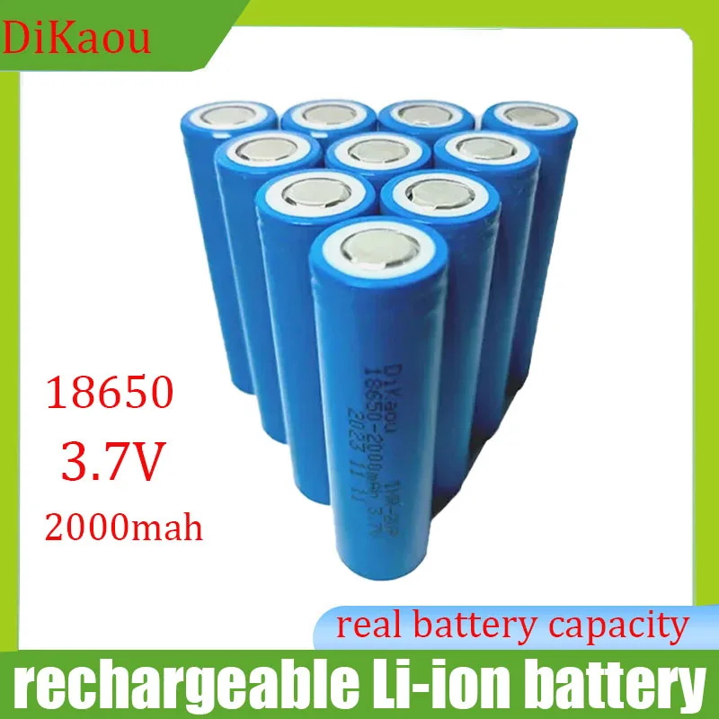 

Brand New and Original 18650 3.7V 2000mah Lithium-ion Rechargeable Battery for Strong Light Flashlight Medical Equipment Toys