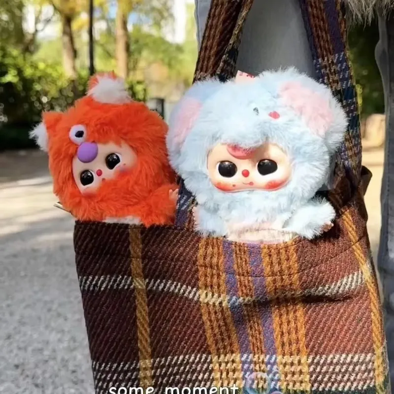 Genuine Baby Three Cutie Series Plush Blind Box Vinyl Bag Pendant Kawaii Doll Fashion Play Toy Decoration Doll Kid Birthday Gift