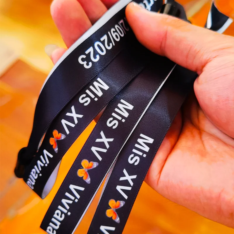 100Pcs Party Bracelets Event Wristbands Customized Personalized