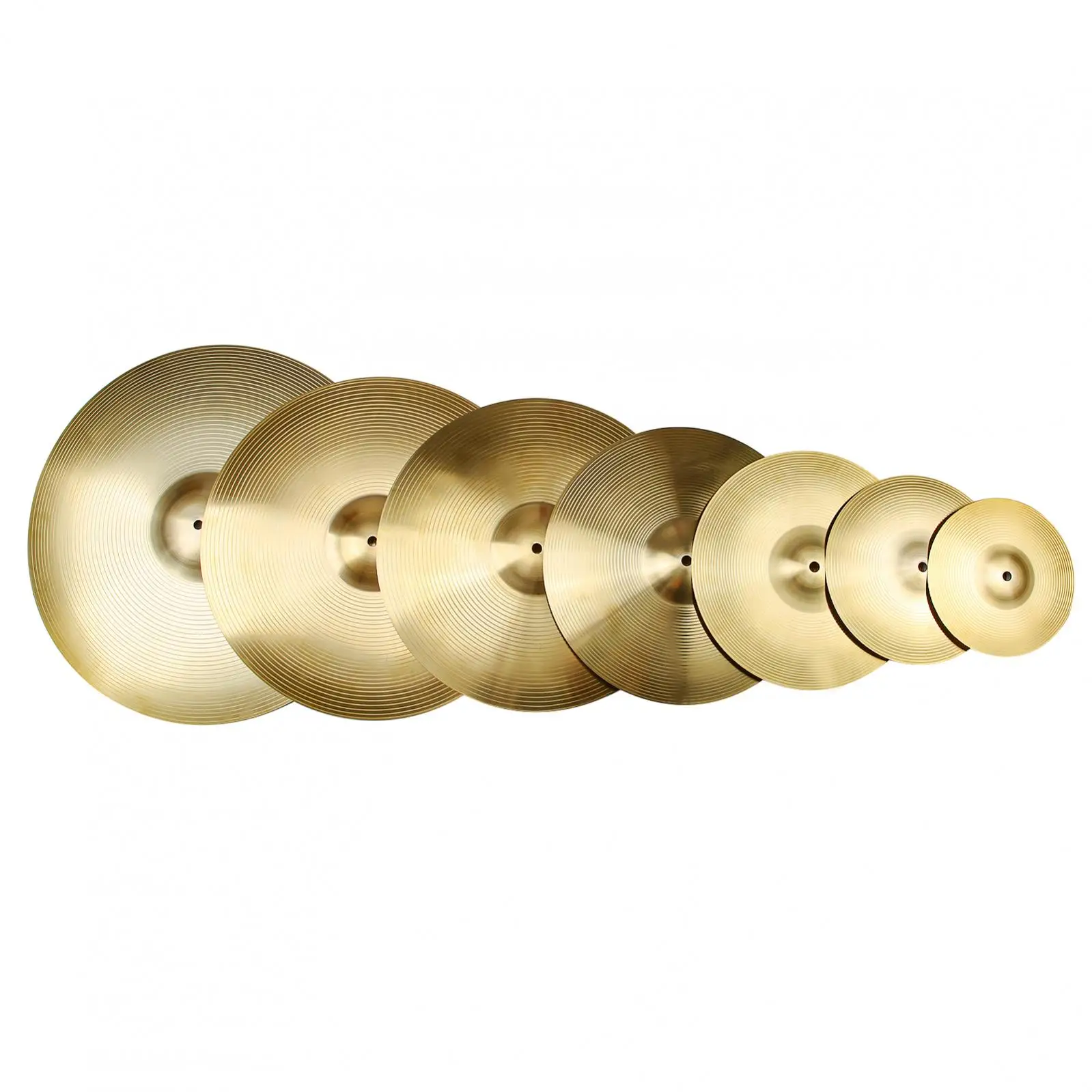 8 / 10 / 12 14 16 18 20 inch Alloy Brass Drum Crash Splash Ride Cymbal Jazz Drum Sets Standard Cymbal drum cymbal kit