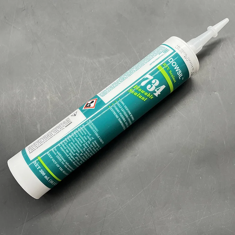 Antiskid silicon rubber flowable sealant Clear RTV clear sealant 734 silion rubber