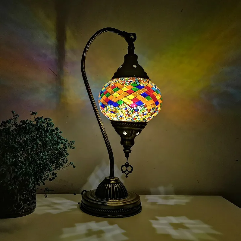 DIY Turkish Mosaic Swan Table Light Material Package Handmade Night Lamp Lovers Parent-child  Birthday Gift Lampe De Chevet 4