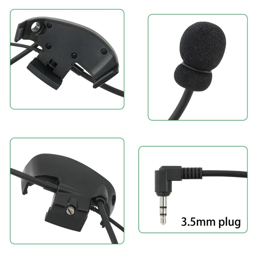 Tactical Headset Adapter Mic Kit + U94 Kenwood PTT for Howard Leight Impact Sports Electronic Earmuffs Sports Shooting Headset