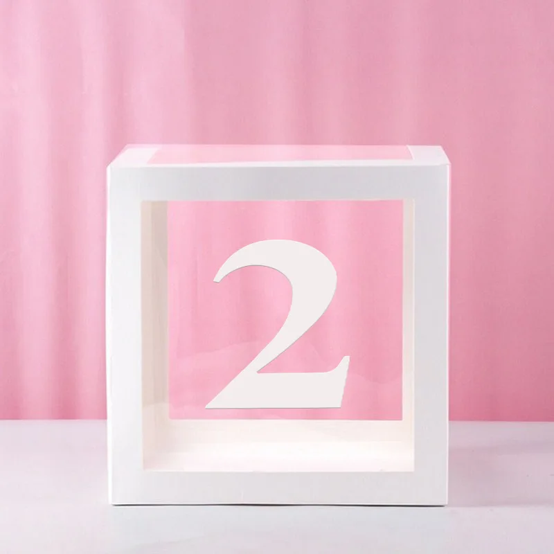 Clear Balloon Box for Baby Shower, Birthday, or Wedding Party Decorations