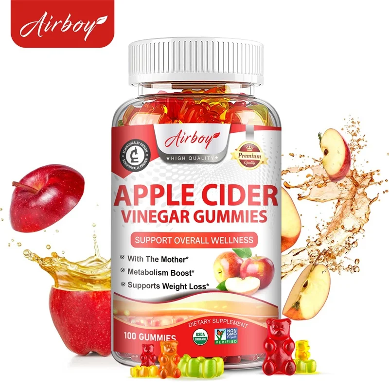 Apple Cider Vinegar Gummies Weight Management Metabolism Boost Appetite Suppression Bloating Relief