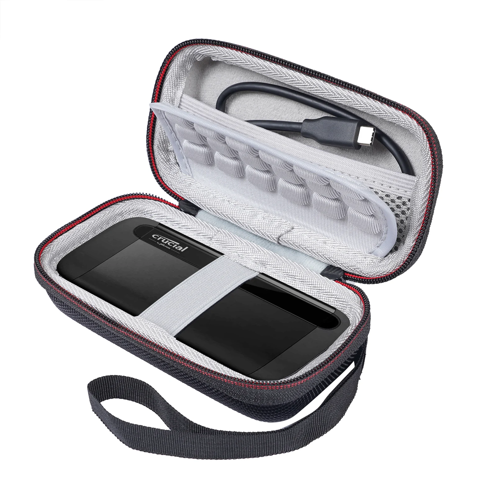 Portátil Ssd Rígido Protetora Carry Case Unidades de Estado Sólido Externas Bolsa de Armazenamento Case para Crucial x8