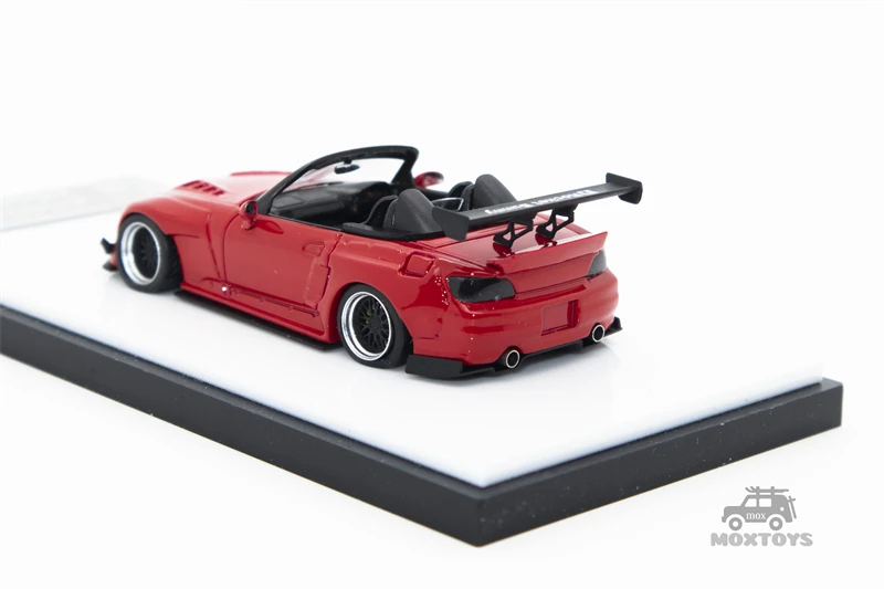 マイクロターボs2000レッドダイキャストモデルカー、1:64