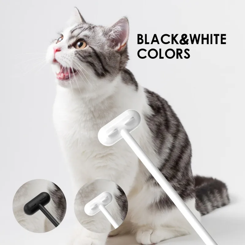 Title 7, 6 Colors Interactive Cat Massager Brush Toys Wa...