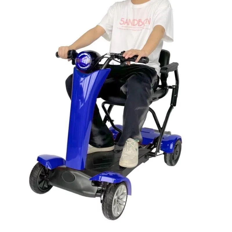 EU Stock Automatic Folding Mobility Scooter For Elders Disabled Portable Battery Removable 500W Travel Electric Scooter Adult