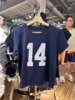 American Vintage 14 Print Navy T-shirts Summer Round Neck Short Sleeve Cotton Cropped Tees Streetwear Casual Basic Pullovers Top 4