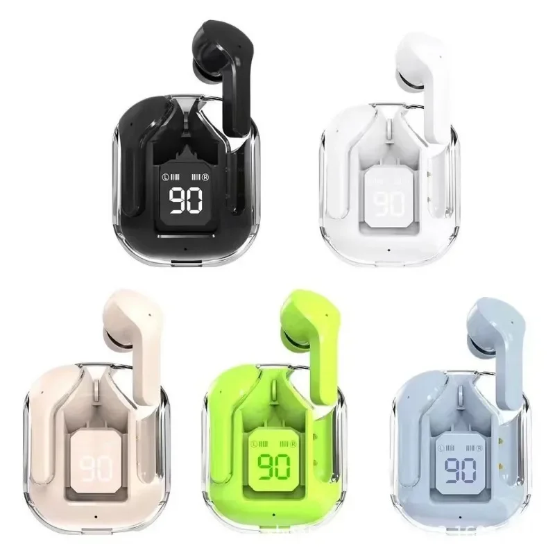 Air31 Wireless Bluetooth Earphone Transparent HIFl Headphones Digital Display Sports Gaming Noise cancelling headset For Phones 3