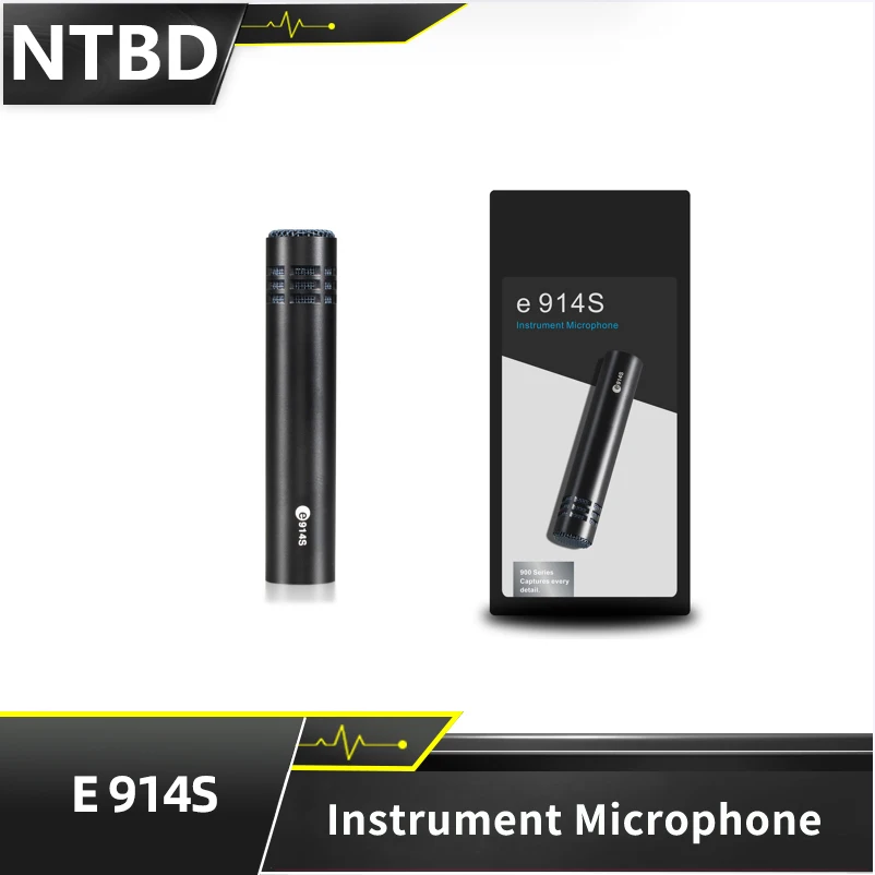 

NTBD E914S condenser instrument microphone cardioid instrument mic with clamp mount for High Quality