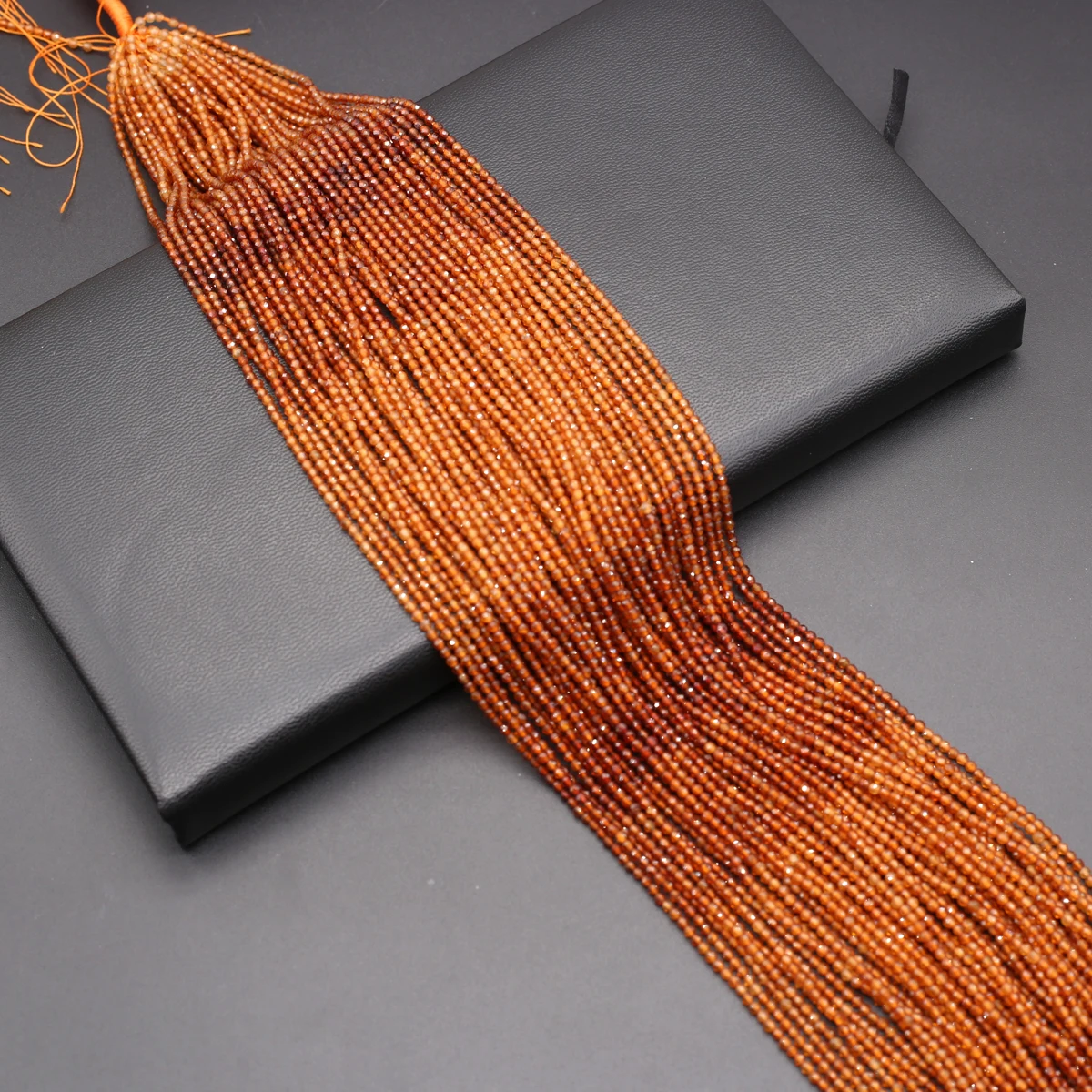 5 Strings Wholesale Natural Stone Garnet Gradual Beads Jewelry Making DIY Necklace Bracelet Earring Accessories Gift 2mm