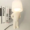 Claeted Naughty Boy Creative Table Lamp Unique LED Pleats Reading Lighting Bedroom Bedside Night Light Children's Gift 1